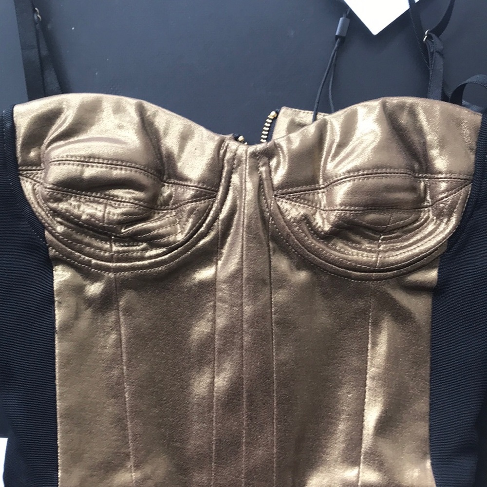 Gold corset top
